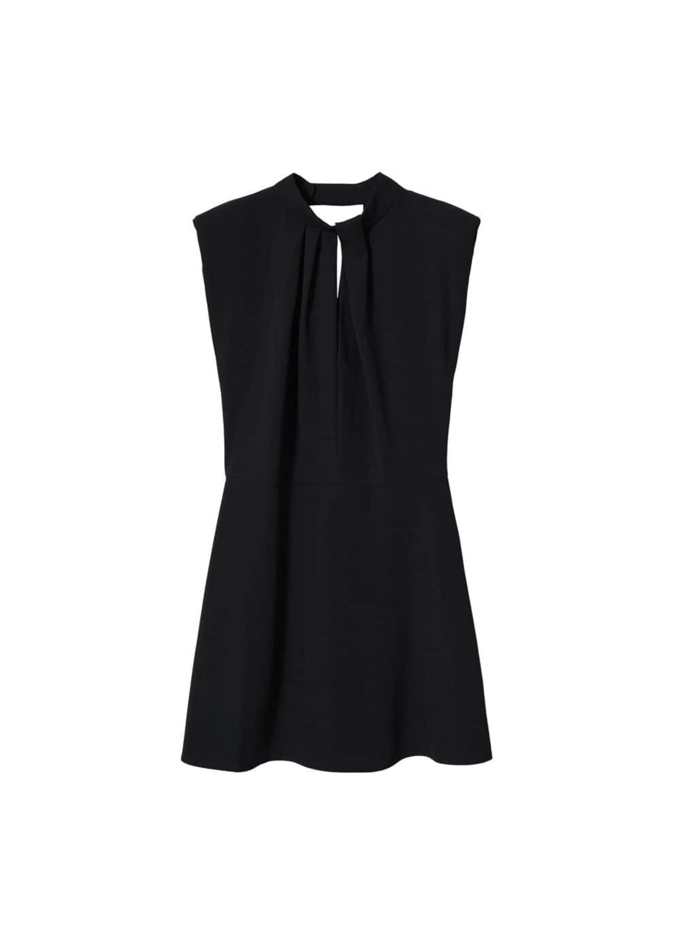 MANGO Šaty 'Delfina' - Čierna: predná strana