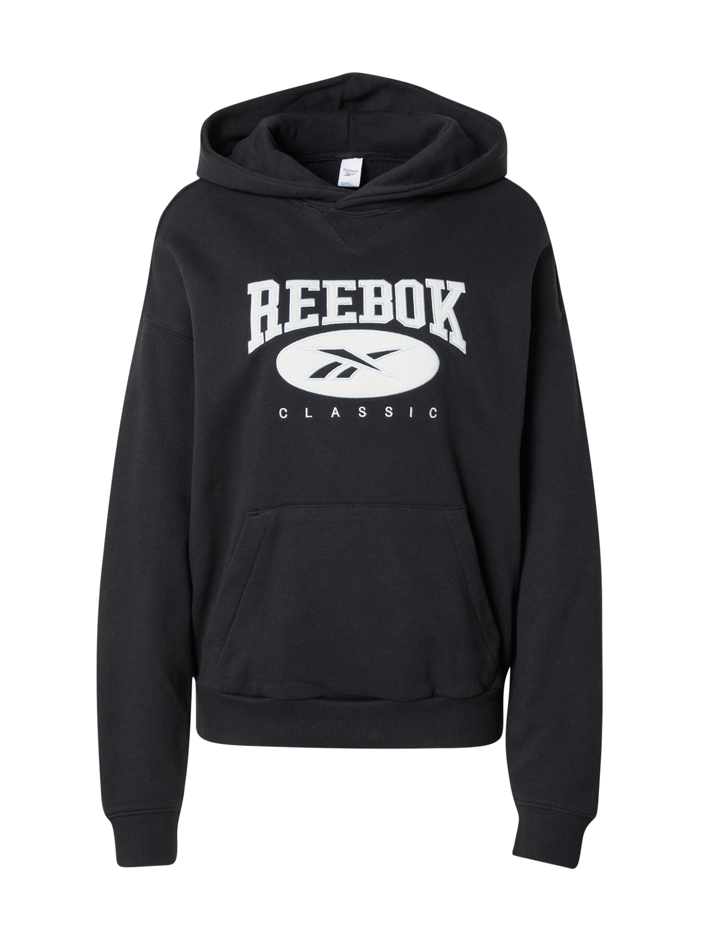 Reebok Sports sweatshirt in Black: front