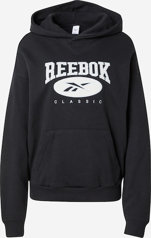 ReebokSportska sweater majica - crna boja: prednji dio