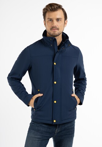 Veste fonctionnelle Schmuddelwedda en bleu : devant