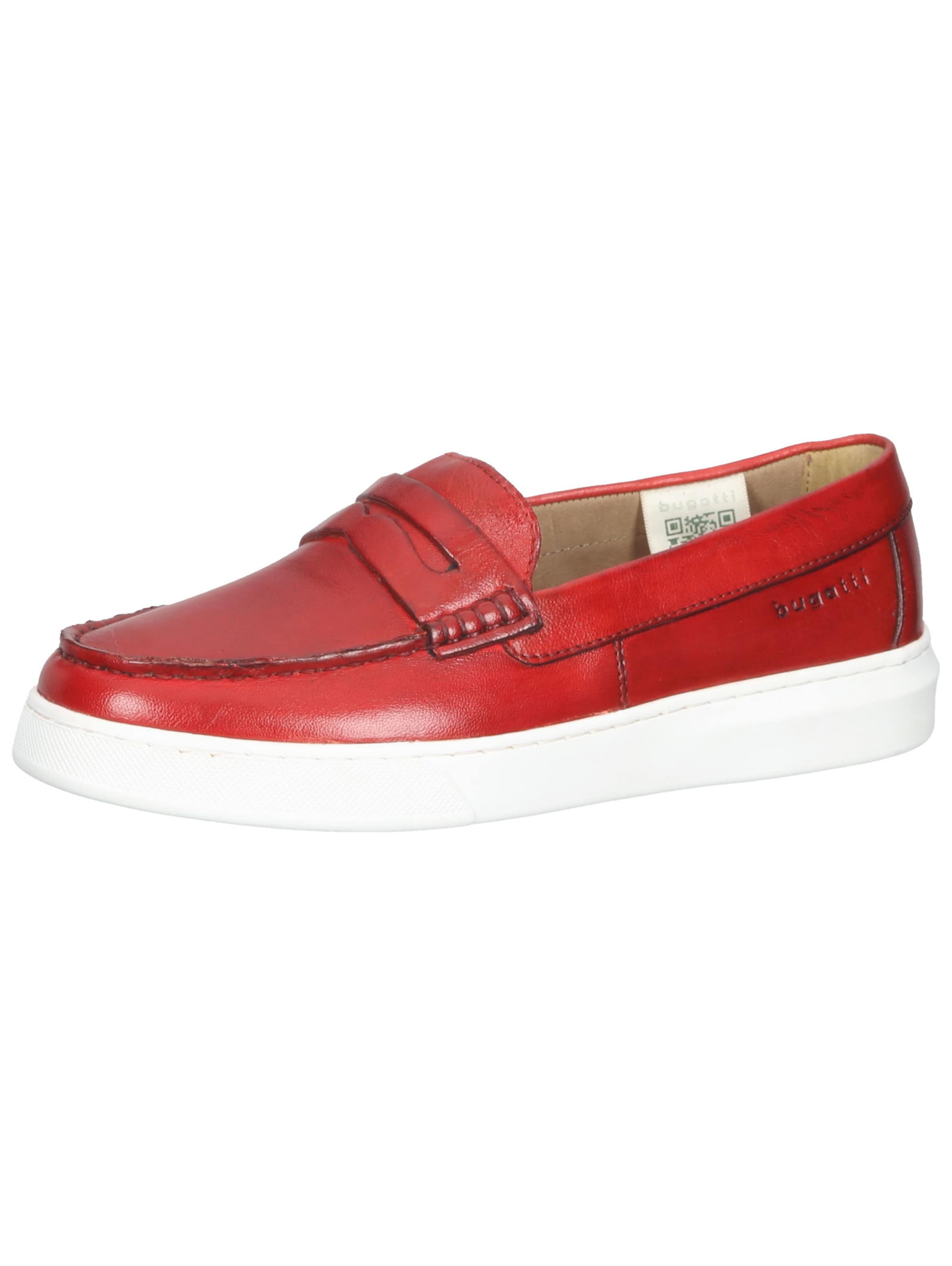 Chaussure basse bugatti en rouge : devant