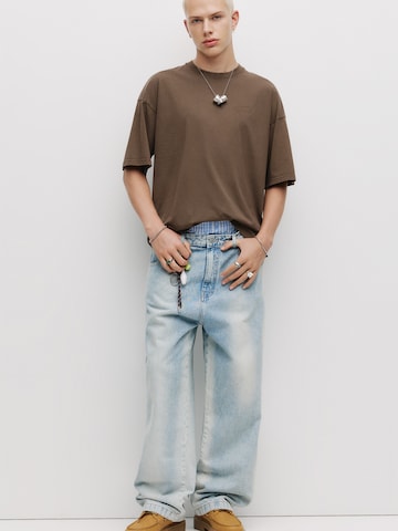 T-Shirt 'STWD' Pull&Bear en marron