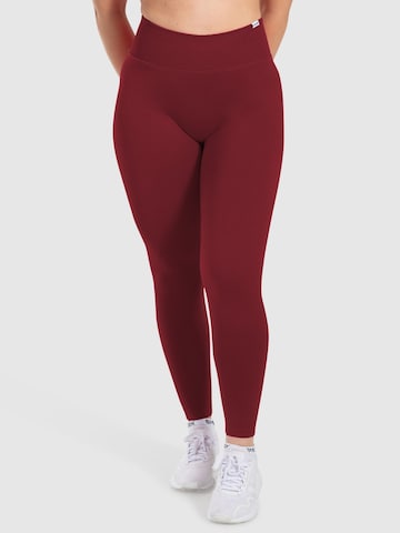 Smilodox Skinny Leggings ' Myrah ' in Rood: voorkant