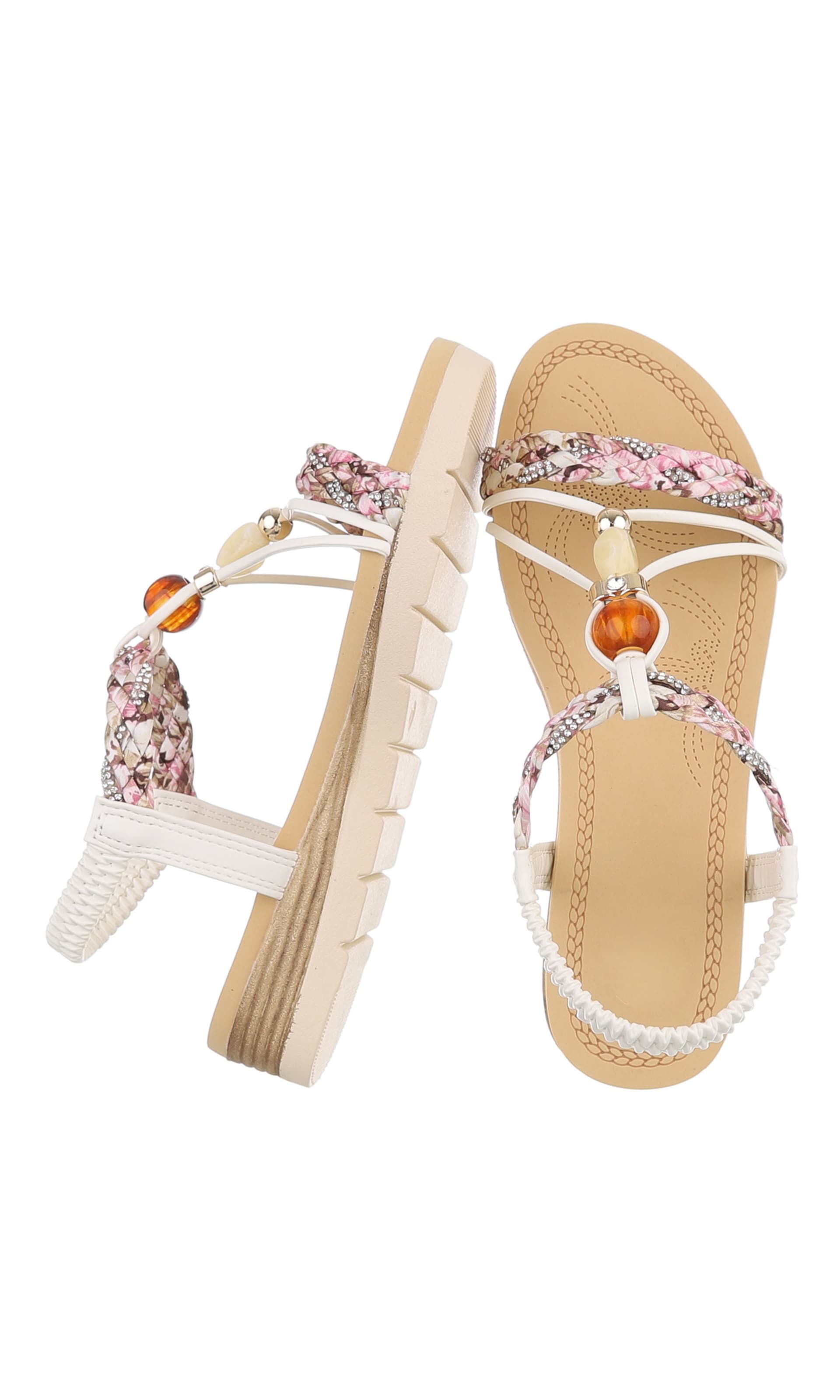 Ital-Design Strap Sandals in White