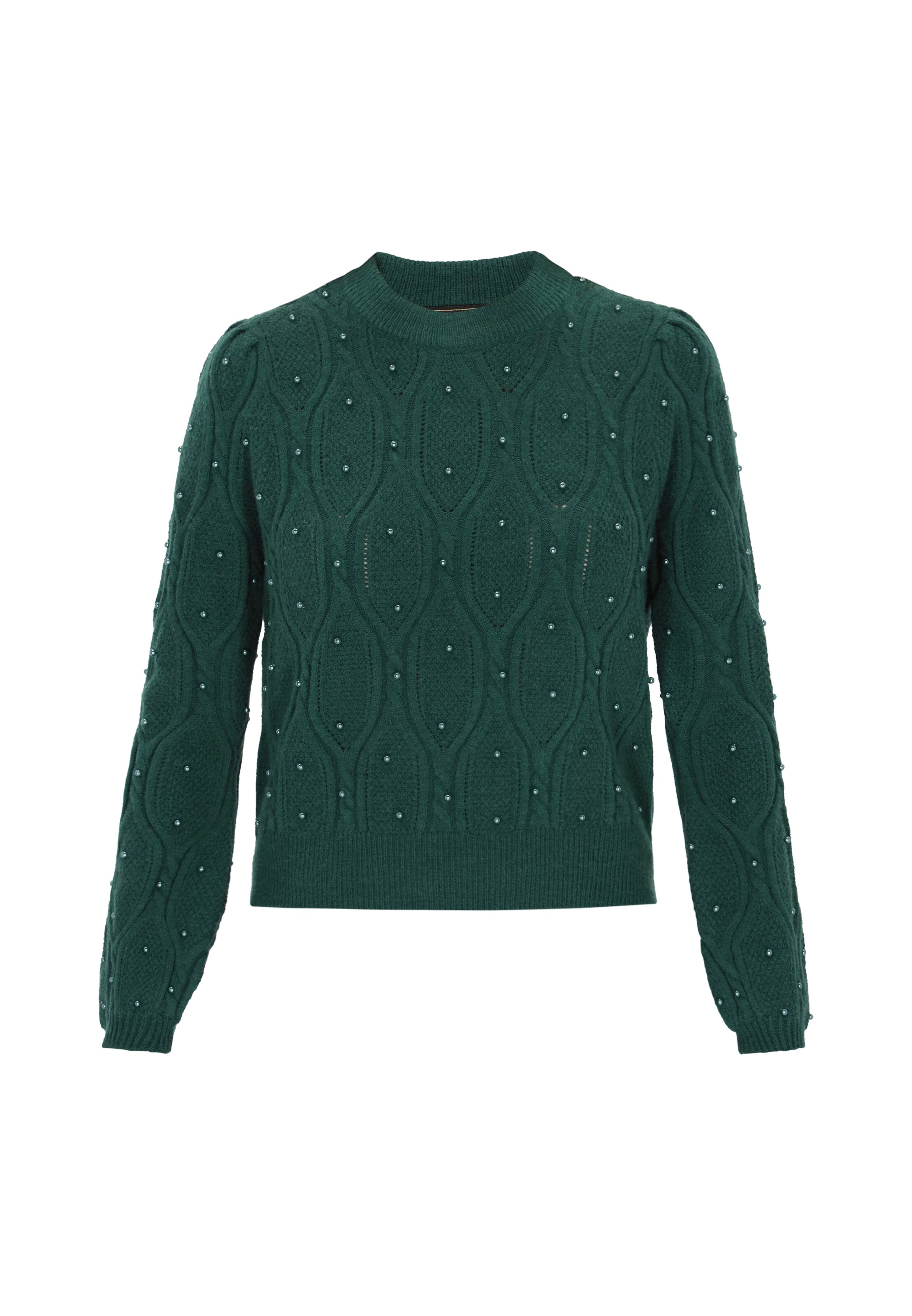 faina - Pullover em verde: frente