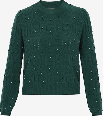 faina - Pullover em verde: frente