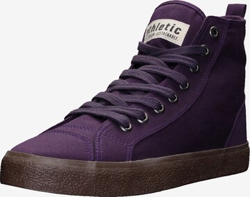 Ethletic High-Top Sneakers 'Fair Goto High Cut' in Purple: front