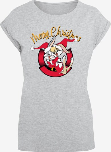 ABSOLUTE CULT T-shirt 'Looney Tunes - Lola Merry Christmas' en jaune foncé / gris chiné / rouge / noir, Vue avec produit