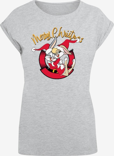 ABSOLUTE CULT Shirt 'Looney Tunes - Lola Merry Christmas' in dunkelgelb / graumeliert / rot / schwarz, Produktansicht