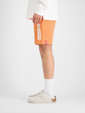 ALPHA INDUSTRIES Regular Hose in Orange