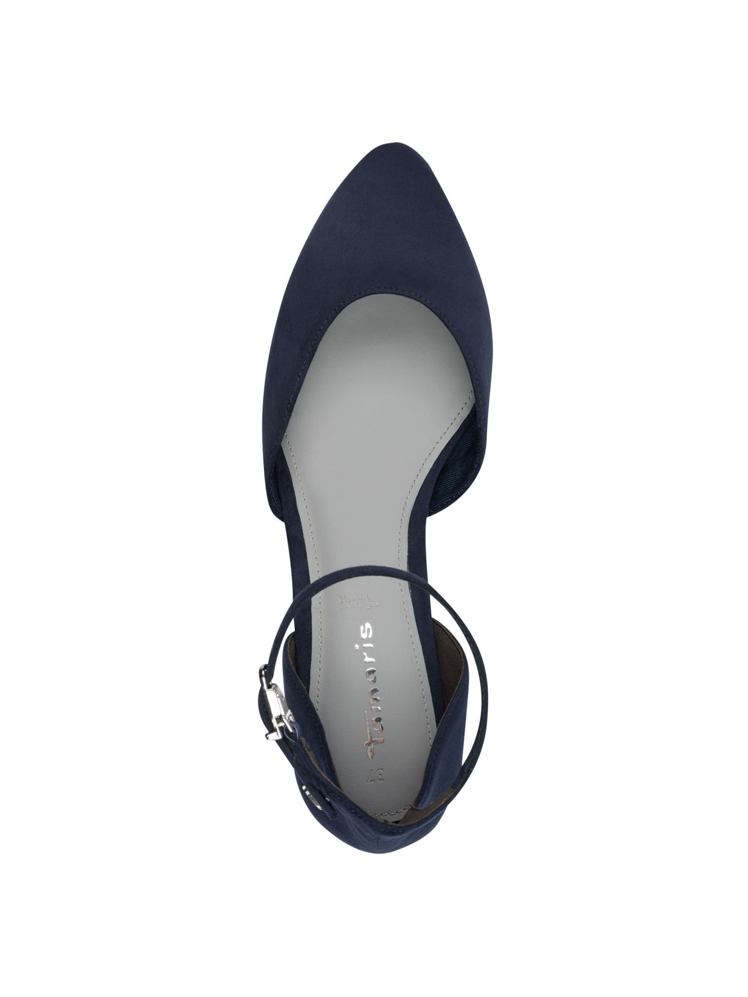 Ballerines à lanières Tamaris en bleu