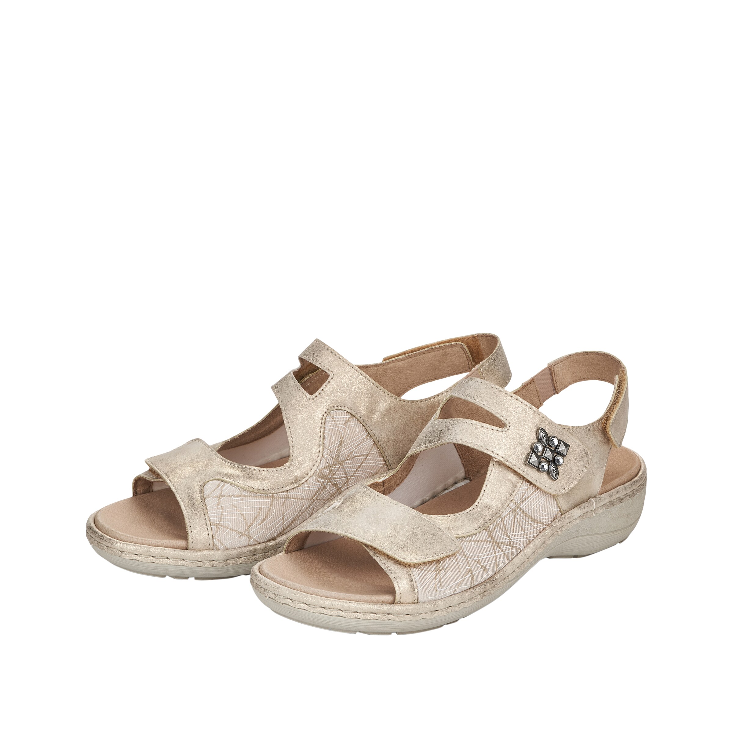 REMONTE Strap Sandals in Beige