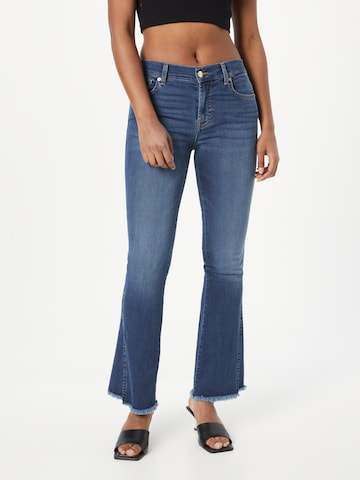 7 for all mankind Flared Jeans in Blue: front