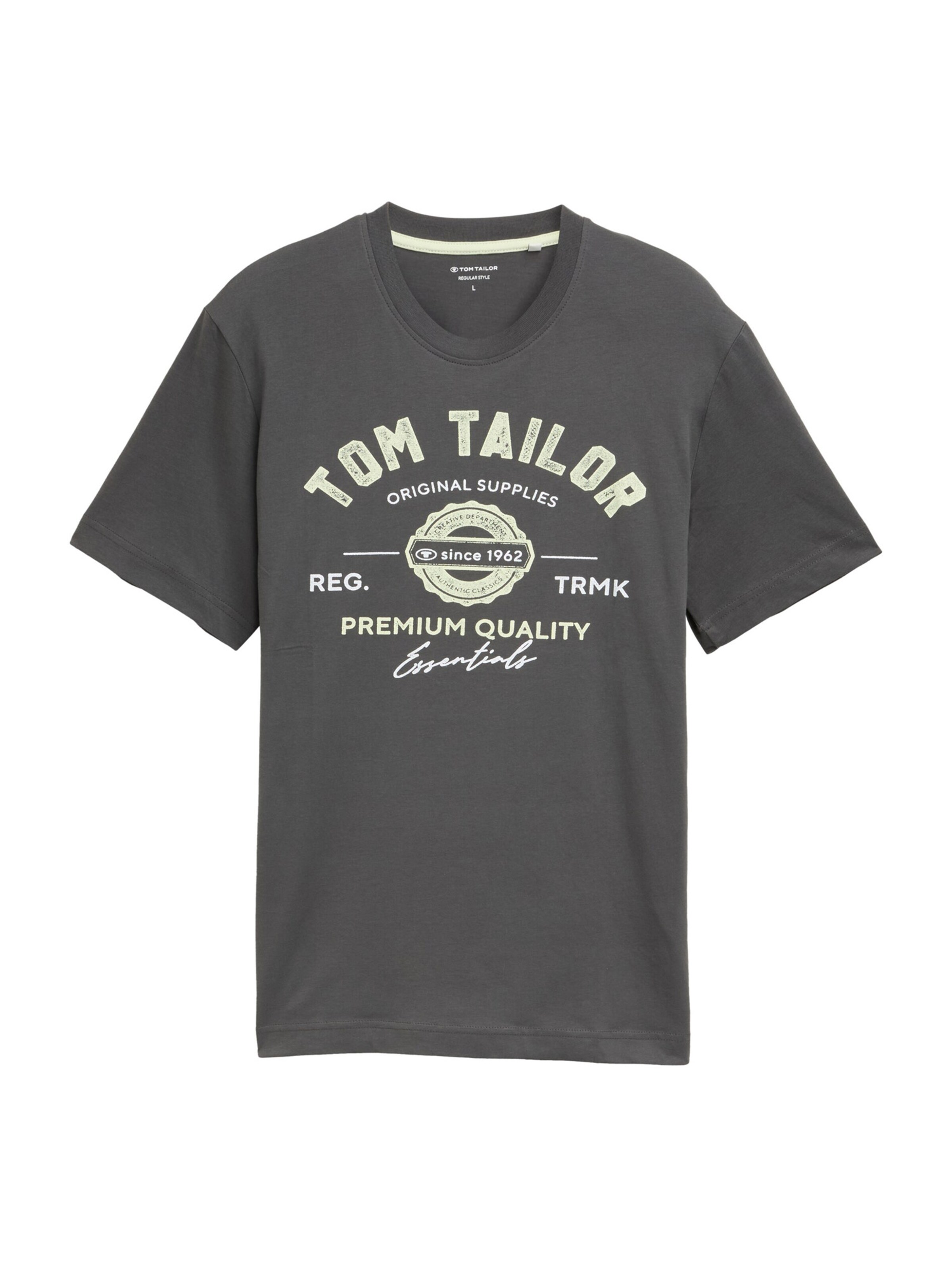 TOM TAILOR T-Shirt in Grau: Vorderseite