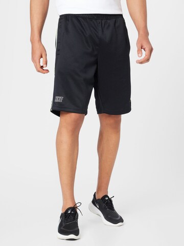 Nike Sportswear - Loosefit Pantalón 'REPEAT' en negro: frente