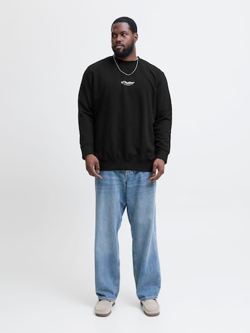Felpa 'JJESOHO' di Jack & Jones Plus in nero
