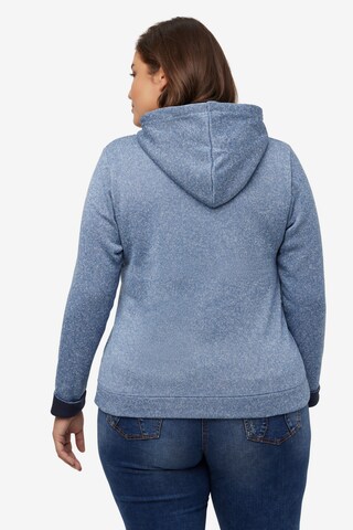 Ulla Popken Sweatjacke in Blau