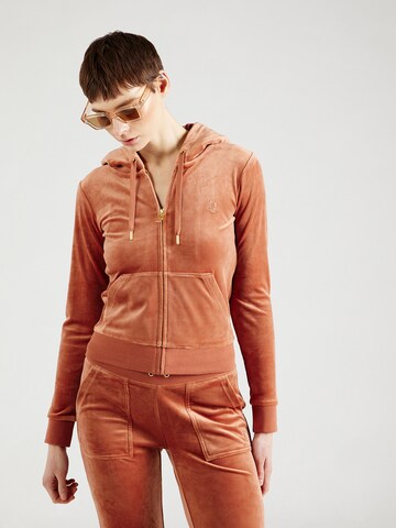 Veste de survêtement 'ROBERTSON' Juicy Couture en marron : devant