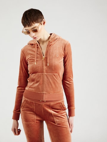 Veste de survêtement 'ROBERTSON' Juicy Couture en marron : devant
