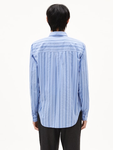 ARMEDANGELS Comfort Fit Hemd STRIPES (GOTS) in Blau