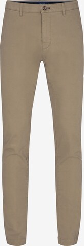 Coupe slim Pantalon chino Sunwill en beige : devant