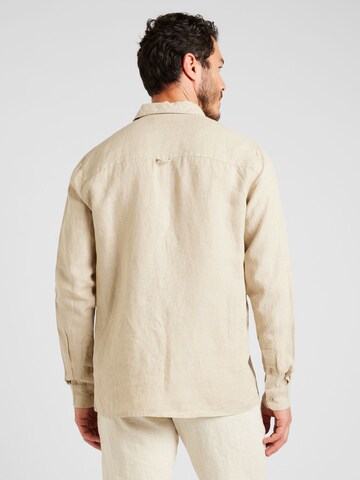 DEDICATED. Regular Fit Hemd 'Rute' in Beige