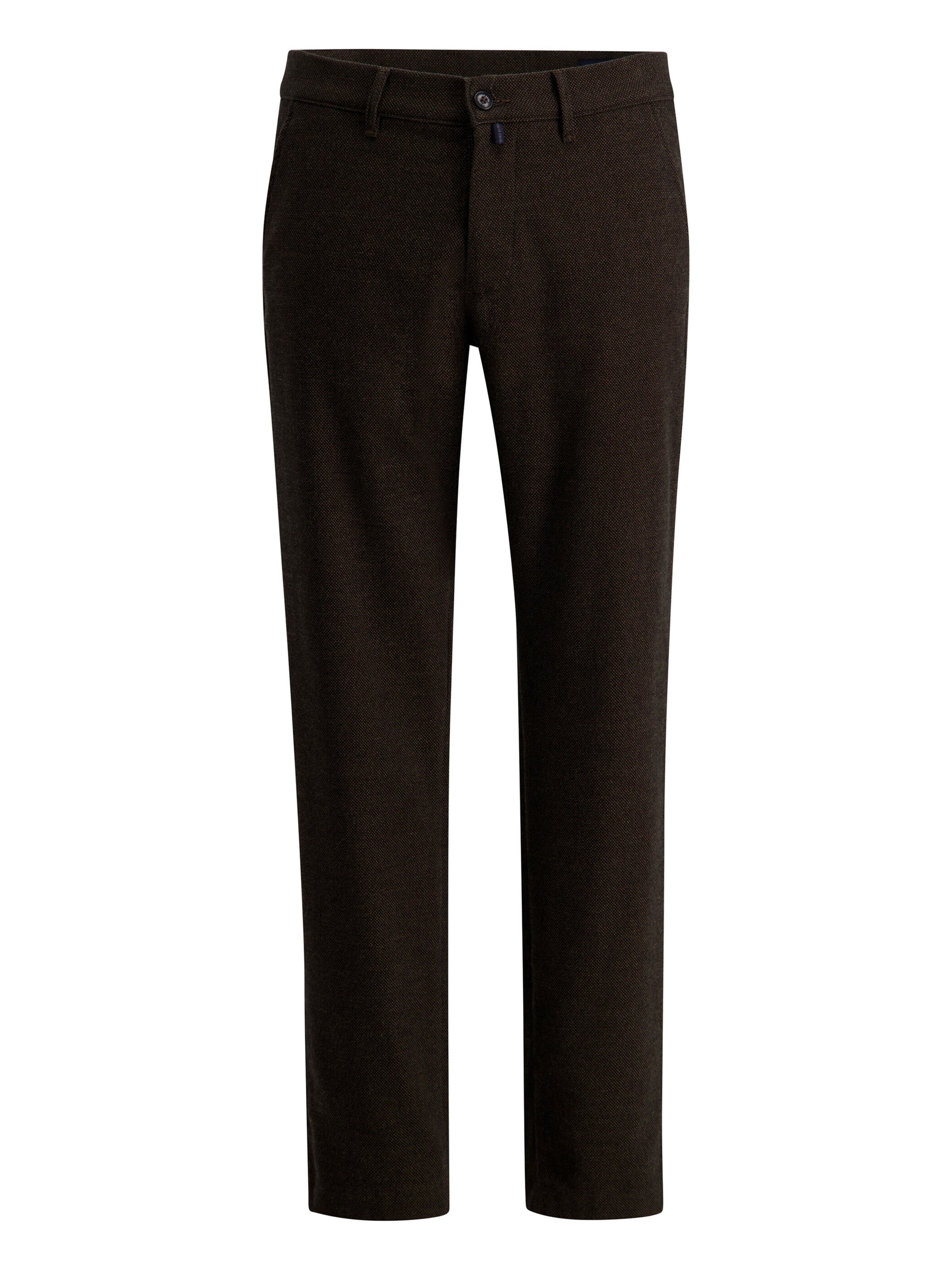 PIERRE CARDIN Tapered Chino in Bruin: voorkant
