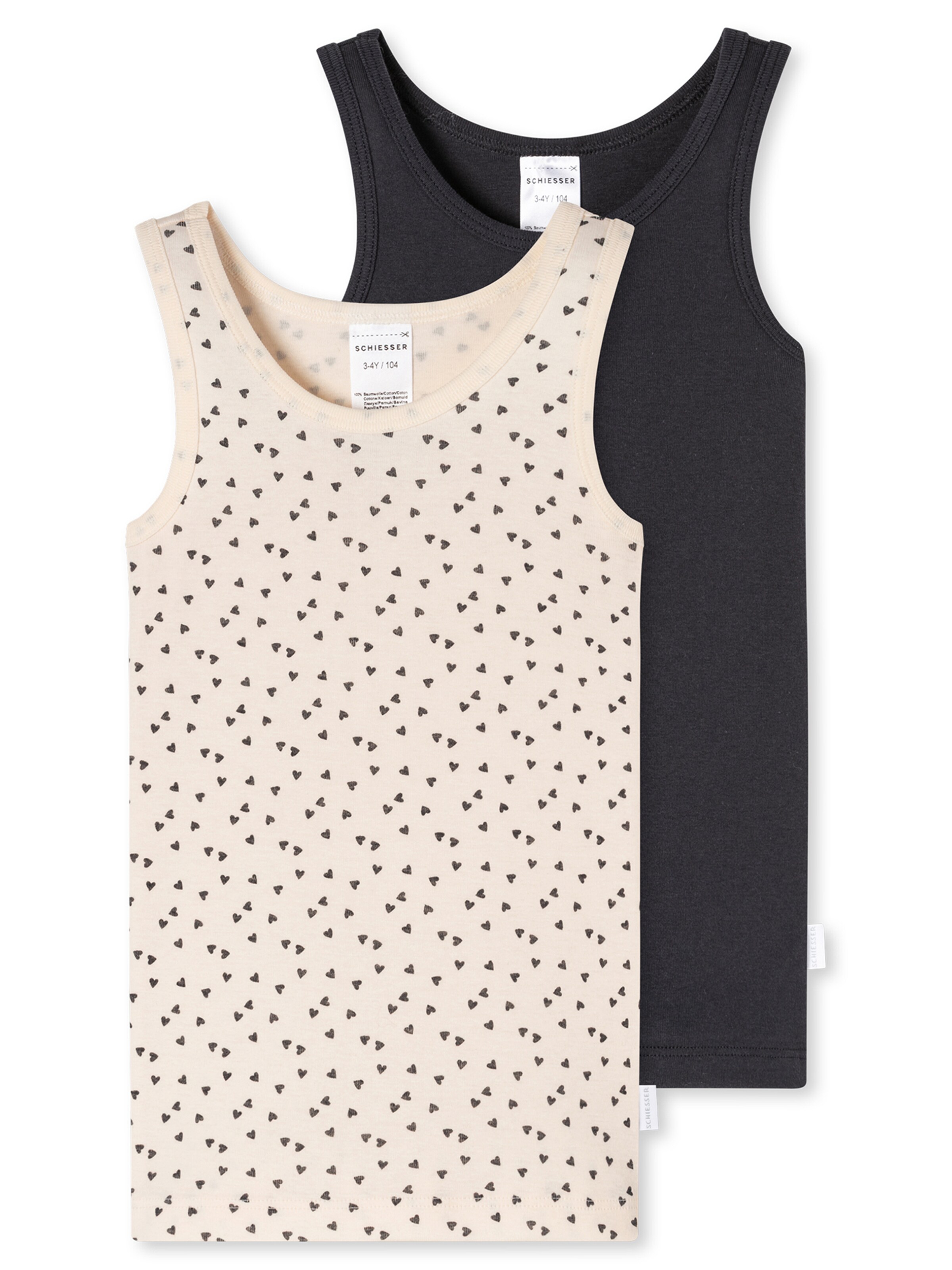 SCHIESSER Unterhemd ' Fine Rib Multi ' in Beige: Vorderseite