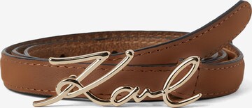 Karl Lagerfeld Belt 'Signature' in Brown: front