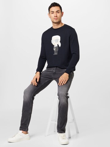 Sweat-shirt Karl Lagerfeld en bleu