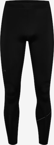 Coupe slim Pantalon outdoor Newline en noir : devant