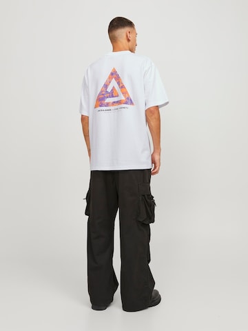T-Shirt 'Triangle' JACK & JONES en blanc