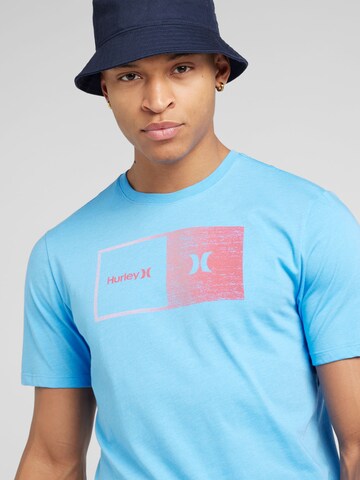 Hurley Функционална тениска 'EVD HALFER' в синьо
