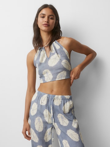 Haut Pull&Bear en bleu : devant