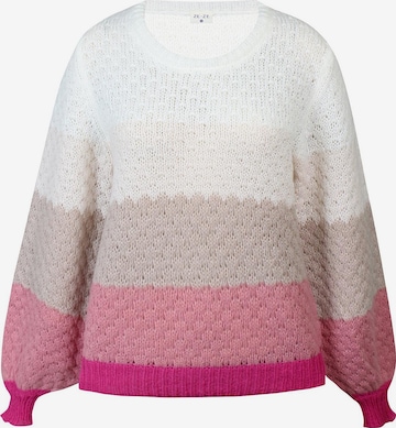 ze-ze Trui 'Cendall 013' in Roze: voorkant
