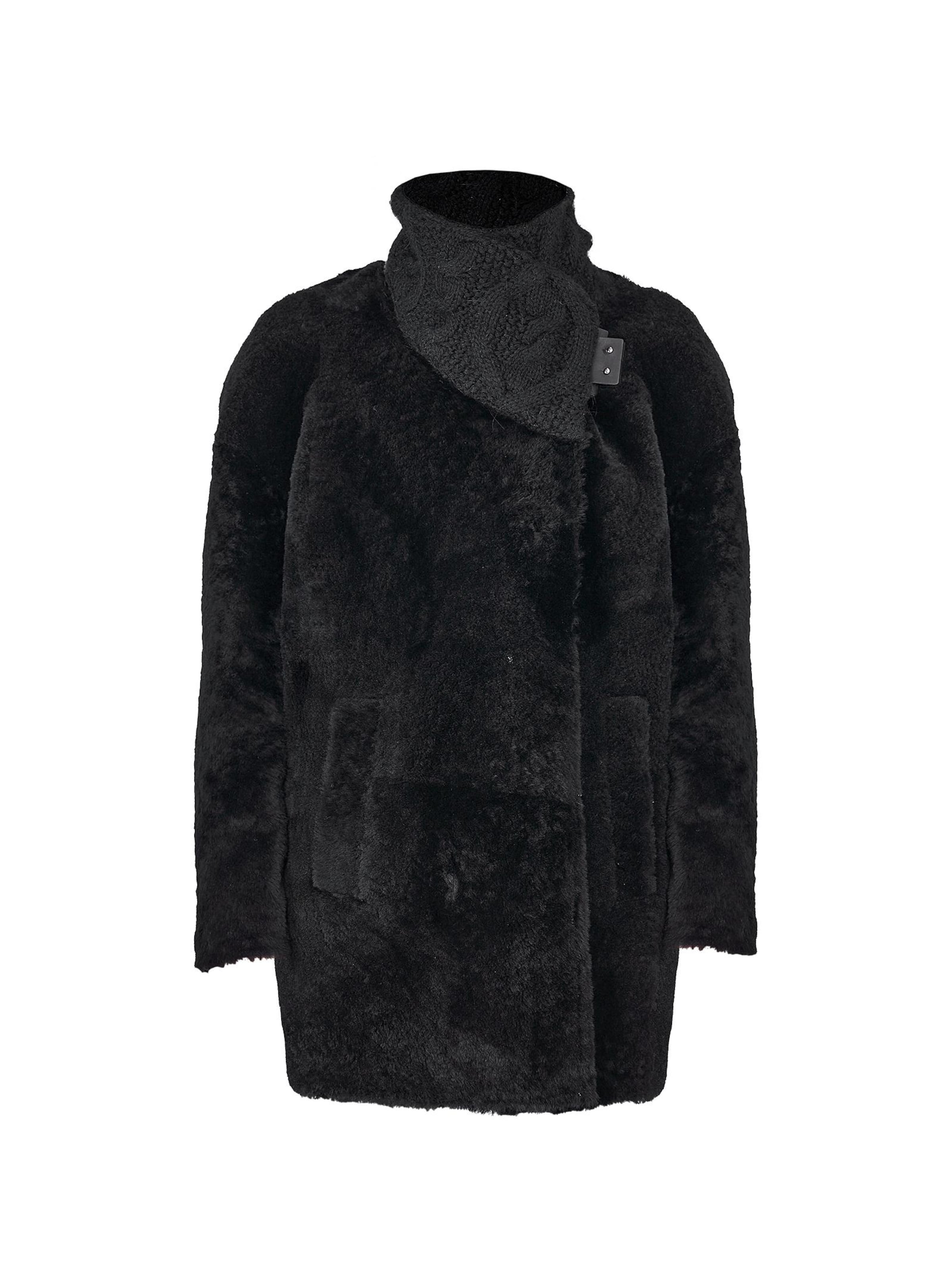 VESPUCCI BY VSP Wintermantel 'Rosa' in Schwarz: Vorderseite