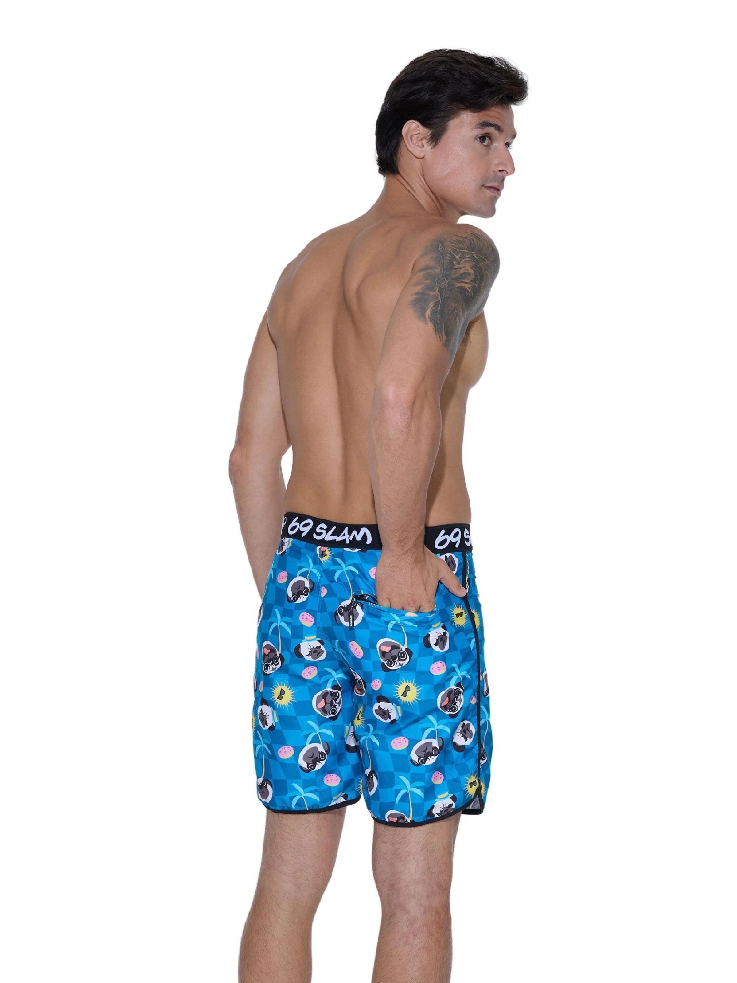 69Slam - Bermudas 'BAÑADOR' en azul