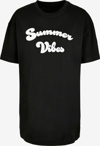 Merchcode T-Shirt 'Summer Vibes' in Schwarz: predná strana