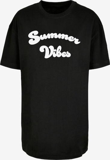 Merchcode T-shirt 'Summer Vibes' en noir / blanc, Vue avec produit