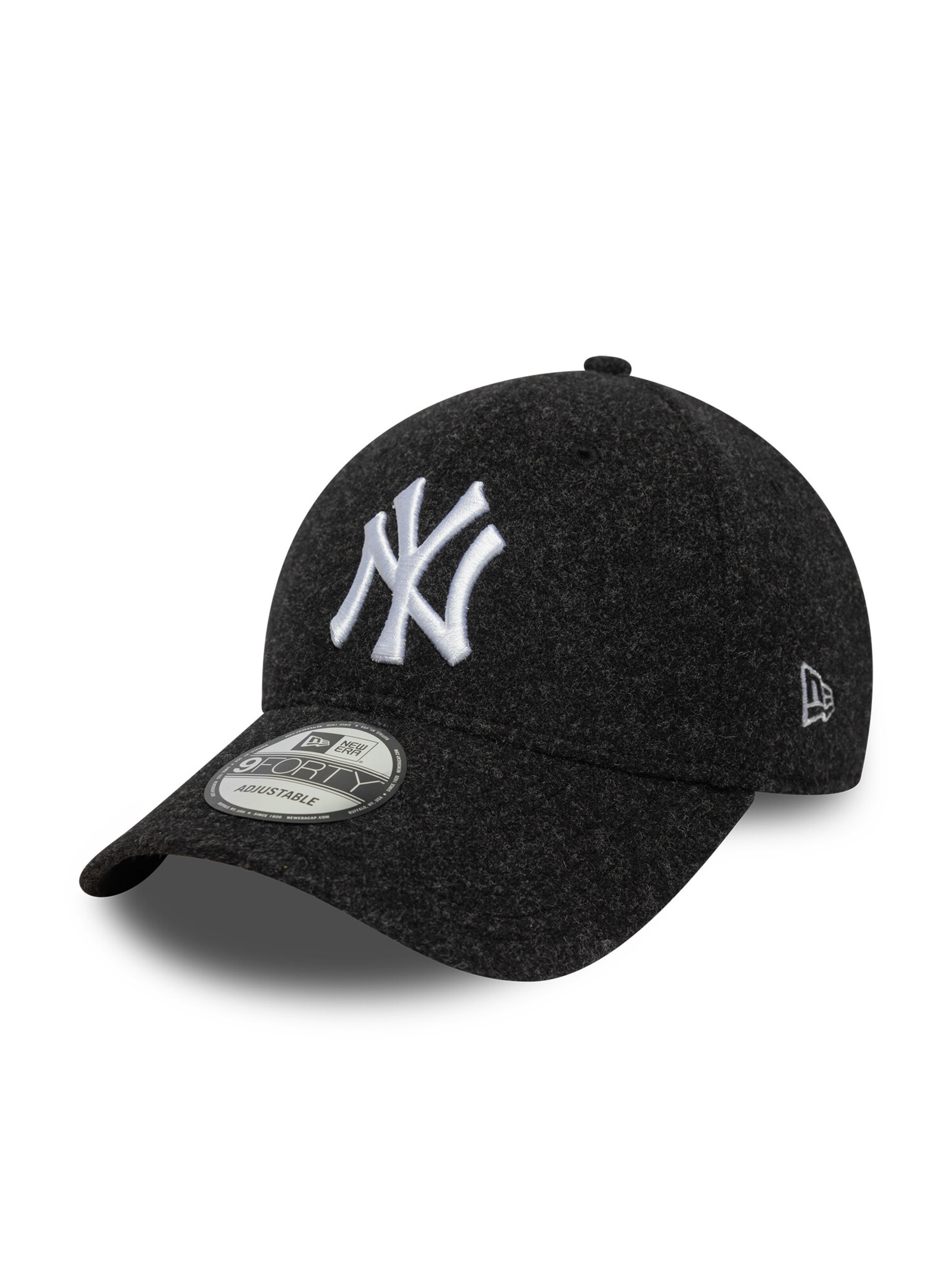NEW ERA Athletic Cap '9FORTY New York Yankees MLB Melton' in Black: front