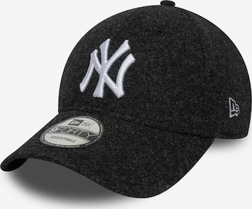NEW ERA Athletic Cap '9FORTY New York Yankees MLB Melton' in Black: front