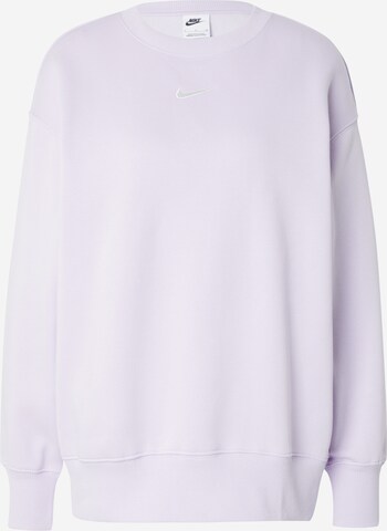 Nike Sportswear Sweatshirt 'PHOENIX FLEECE' in Lila: predná strana