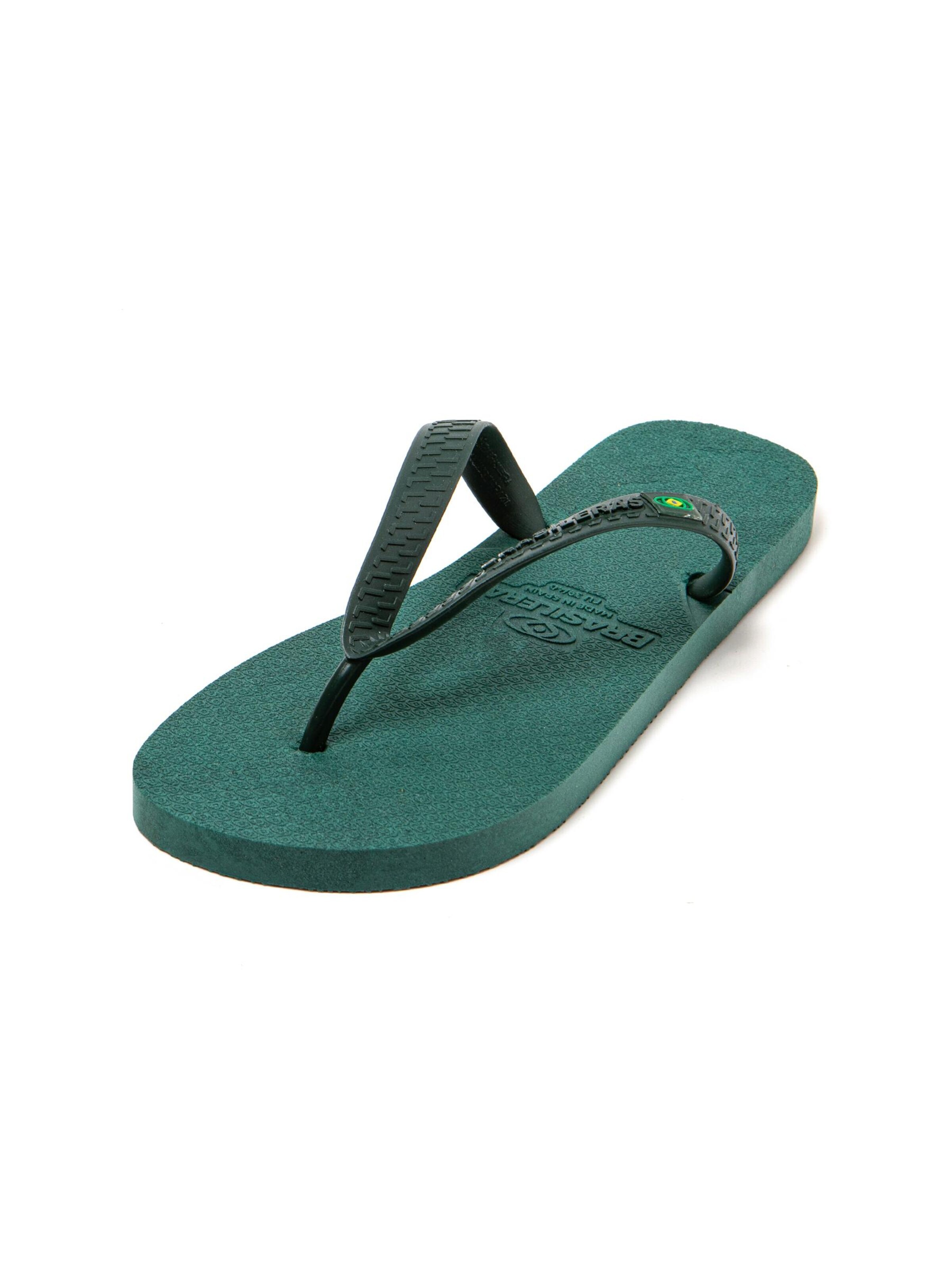 Brasileras - Sandalias de dedo 'Re Walk M' en verde: frente