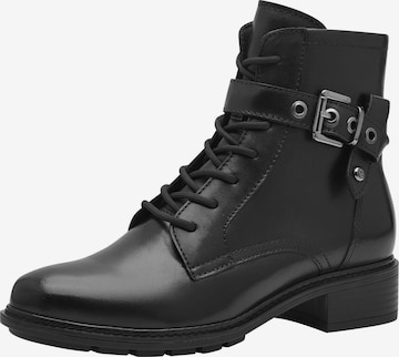 Tamaris Schnürstiefelette in Schwarz: Vorderseite