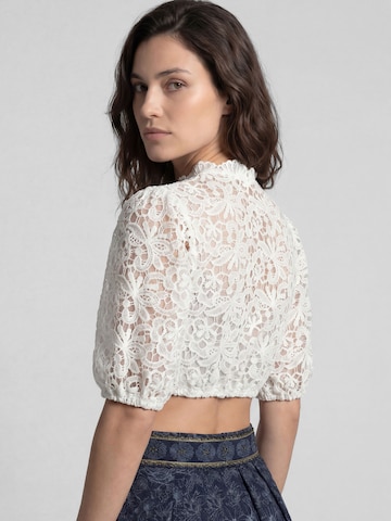 Blouse folklorique 'Kathalin' SPIETH & WENSKY en blanc