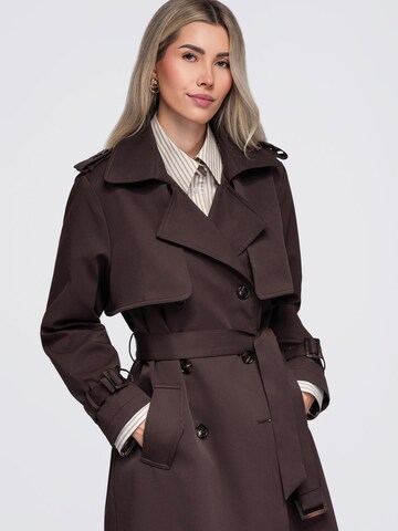 Ombre Between-seasons coat in Brown