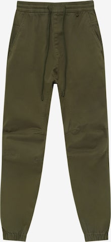Pull&Bear Tapered Bukser i grøn: forside