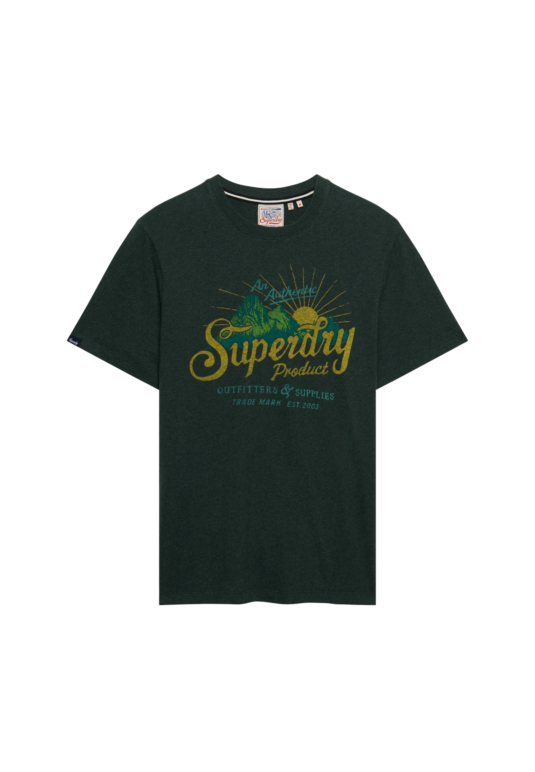 Superdry & Co Shirt 'OUTDOORS MOUNTAIN' in Green: front