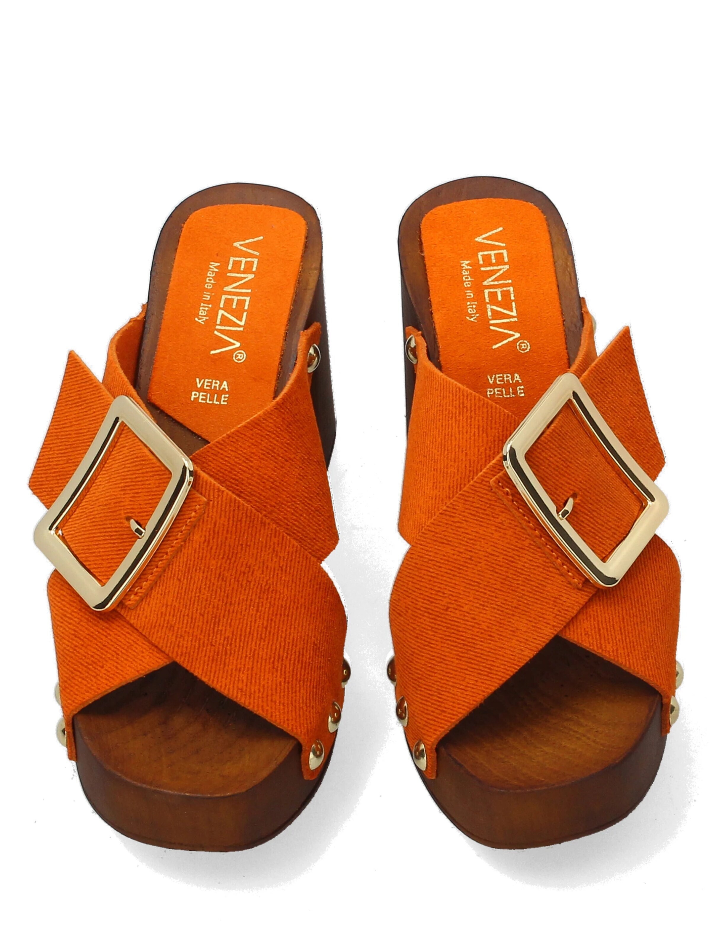 VENEZIA Mules in Orange