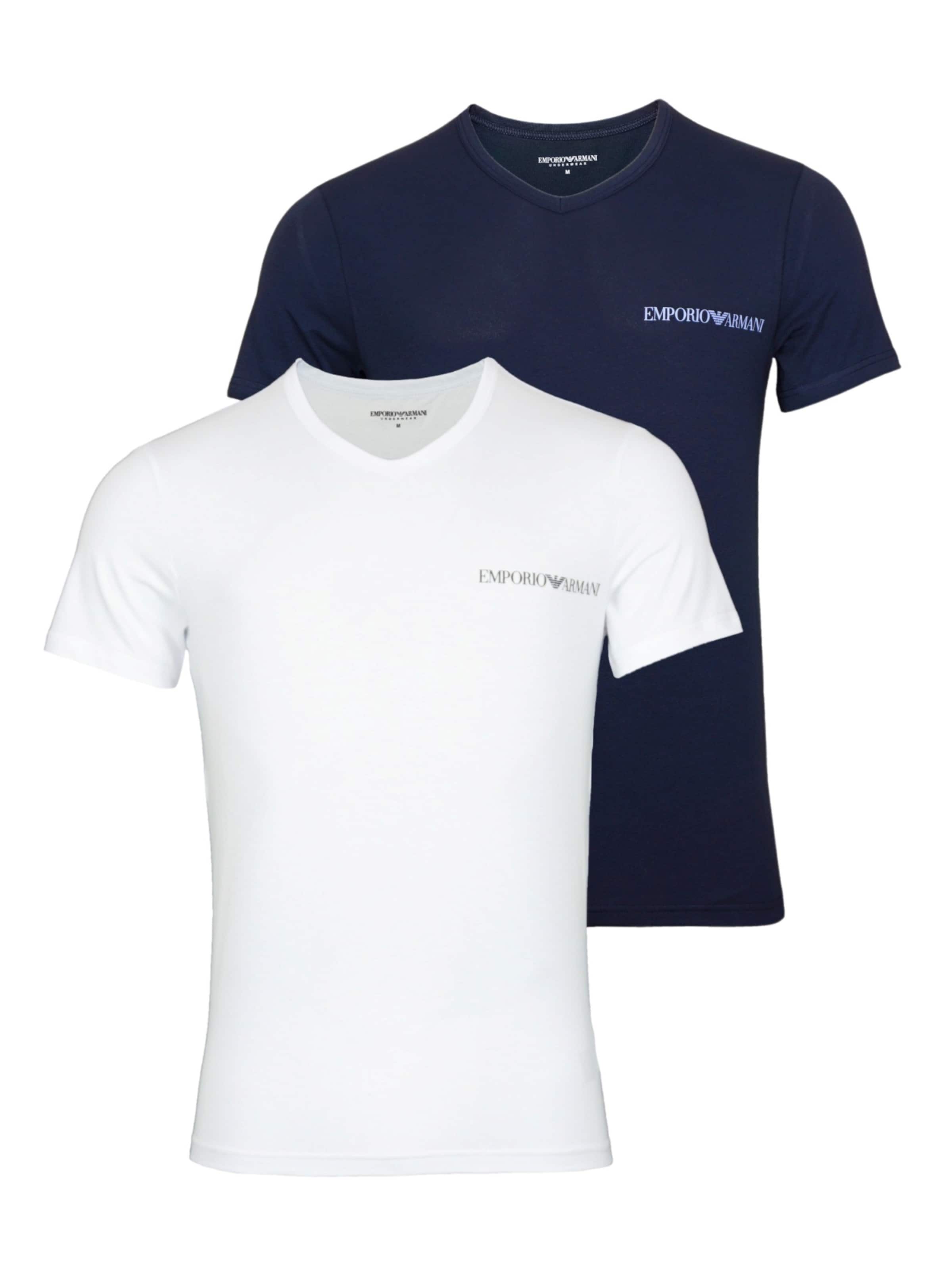 Maglietta di Emporio Armani in blu: frontale